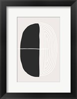 Black and White Oval Fine Art Print