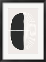 Black and White Oval Fine Art Print