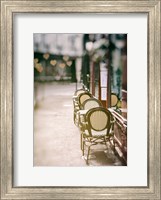 Cafe Chairs on Quiet Village Street Fine Art Print