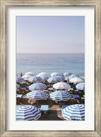 French Riviera Sea Stripes Fine Art Print