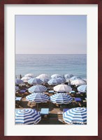 French Riviera Sea Stripes Fine Art Print