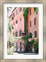 Pink Buildings in Rome Fine Art Print