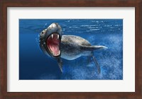 Leopard Seal Swimming Underwater Fine Art Print