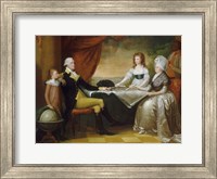 President George Washington with his wife Martha and Grandchildren Fine Art Print