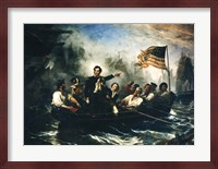 Oliver Hazard Perry and Crew during The Battle of Lake Erie Fine Art Print