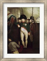 Napoleon Bonaparte on the gangway of the HMS Bellerophon Fine Art Print