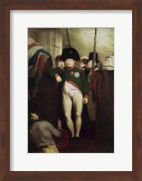 Napoleon Bonaparte on the gangway of the HMS Bellerophon Fine Art Print