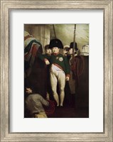 Napoleon Bonaparte on the gangway of the HMS Bellerophon Fine Art Print