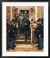 Abolitionist John Brown descending stairs from the County Jail Fine Art Print
