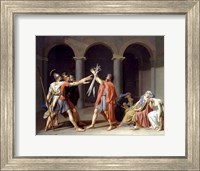 Three ancient Roman Horatii Brothers Fine Art Print