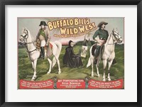Napoleon Bonaparte and Buffalo Bill on horseback Fine Art Print