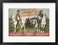 Napoleon Bonaparte and Buffalo Bill on horseback Fine Art Print