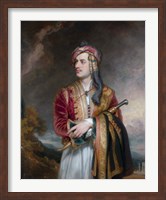 Lord Byron in Albanian Dress Fine Art Print