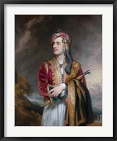 Lord Byron in Albanian Dress Fine Art Print
