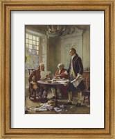 Writing of the Declaration of Independence Fine Art Print
