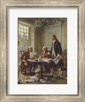 Writing of the Declaration of Independence Fine Art Print