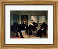 Historic Meeting of the Union High Command during The American Civil War Fine Art Print