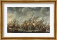The Battle of Ter Heijde naval battle during the First Anglo-Dutch War Fine Art Print