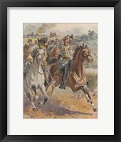 General JEB Stuart's raid around McClellan in June 1862 Fine Art Print