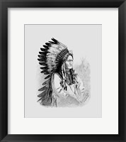 Native Indian Chief, Sitting Bull Fine Art Print