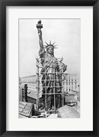 The Statue of Liberty under Construction, Paris, 1884 Fine Art Print