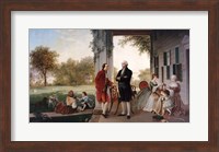 George Washington and Marquis de Lafayette at Mount Vernon Fine Art Print