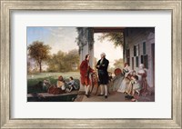 George Washington and Marquis de Lafayette at Mount Vernon Fine Art Print