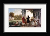 George Washington and Marquis de Lafayette at Mount Vernon Fine Art Print