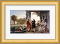 George Washington and Marquis de Lafayette at Mount Vernon Fine Art Print