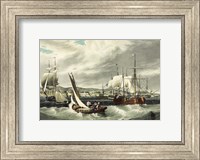 Ships and Boats Offshore of the New York quarantine station Swinburne Island Fine Art Print