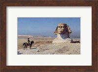 Napoleon Bonaparte on horseback in front of the Great Sphinx of Giza Fine Art Print