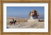 Napoleon Bonaparte on horseback in front of the Great Sphinx of Giza Fine Art Print