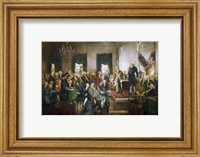 Signing of the US Constitution at Independence Hall, Philadelphia, September 17, 1787 Fine Art Print