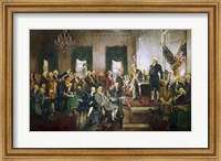 Signing of the US Constitution at Independence Hall, Philadelphia, September 17, 1787 Fine Art Print