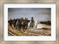 Napoleon Bonaparte returning from Soissons after the Battle of Laon Fine Art Print