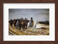 Napoleon Bonaparte returning from Soissons after the Battle of Laon Fine Art Print