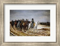 Napoleon Bonaparte returning from Soissons after the Battle of Laon Fine Art Print