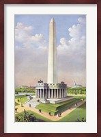 National Washington Monument, circa 1885 Fine Art Print
