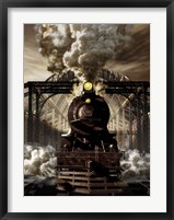 Industrial age of Steam Engine Fine Art Print