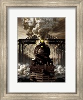 Industrial age of Steam Engine Fine Art Print