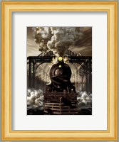 Industrial age of Steam Engine Fine Art Print