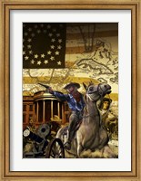 General George Armstrong Custer on a Horse Fine Art Print