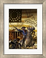 General George Armstrong Custer on a Horse Fine Art Print