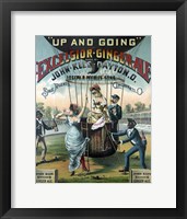 Two women drink Excelsior Ginger Ale, circa 1885 Fine Art Print