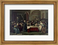 Christopher Columbus at the royal court of Spain Fine Art Print