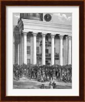 Crowd at Capitol Building in Montgomery, Alabama, for the inauguration of Jefferson Davis Fine Art Print