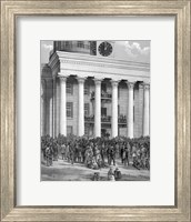 Crowd at Capitol Building in Montgomery, Alabama, for the inauguration of Jefferson Davis Fine Art Print