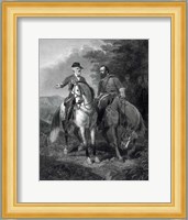 Last Meeting of Generals Robert E Lee & Stonewall Jackson, circa 1863 Fine Art Print