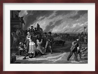 Brigadier General Thomas Ewing of the Union Army evicts Missouri settlers, 1863 Fine Art Print