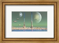 Planet With Two Moons Fine Art Print